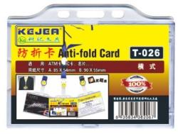  Suport PP, pentru carduri, 85 x 54mm, orizontal cu sistem anti-alunecare, 5 buc/set, KEJEA - transparent (KJ-T-026H)
