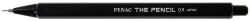 Creion mecanic PENAC The Pencil, rubber grip, 0.9mm, varf plastic - corp negru (P-SA2005-06)