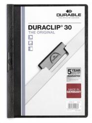 DURABLE Dosar Durable Duraclip Original, 30 coli, negru (DB220001)