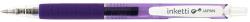 Pix cu gel PENAC Inketti, rubber grip, 0.5mm, corp violet transparent - scriere violet (P-BA3601-08EF)