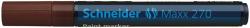 Schneider Marker cu vopsea SCHNEIDER Maxx 270, varf rotund 1-3mm - maro (S-127007) - birotica-asp