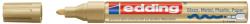 edding Marker permanent Edding 750, cu vopsea, varf rotund 2-4 mm, auriu (ED75053)
