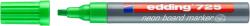 edding Marker Edding 725 neon, pentru tabla, varf 2-5mm, verde (ED725064)