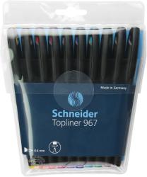 Schneider Liner SCHNEIDER 967, varf fetru 0.4mm, 10 culori/set (S-196790)
