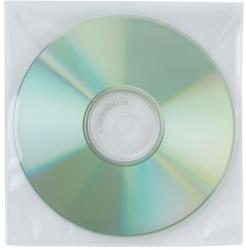 Q-CONNECT Plicuri plastic PP pentru CD/DVD, 50 buc/set, Q-Connect (KF02207) - birotica-asp