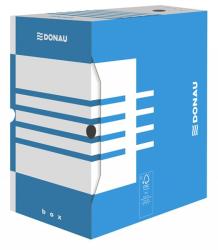 DONAU Cutie arhivare 200mm, carton 390gsm, DONAU - albastru/alb (DN-7663401FSC-10) - birotica-asp