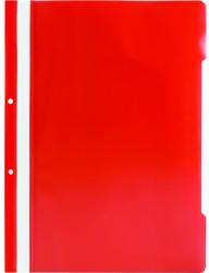  Dosar plastic cu sina si 2 perforatii, rosu, 25 buc/set (DW000001)