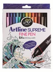 ARTLINE Liner ARTLINE Supreme, varf fetru 0.4mm, 30 culori/set (EPFS-200/30W) - birotica-asp