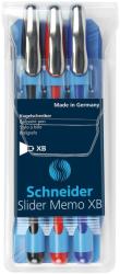 Schneider Pix SCHNEIDER Slider Memo XB, rubber grip, accesorii metalice, 3 culori/set - (N, R, A) (S-150293) - birotica-asp
