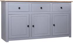 vidaXL Servantă, gri, 135 x 40 x 80 cm, lemn masiv pin, gama Panama (282704) Comoda