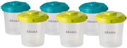 Beaba Set 6 recipiente 200 ml - culori asortate Set pentru masa bebelusi