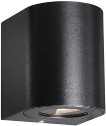 Nordlux Canto 2 kültéri fali lámpa, fekete, 2700K melegfehér, beépített LED, 2X6W , 500 lm, 49701003 (49701003)