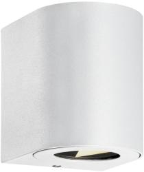 Nordlux Canto 2 kültéri fali lámpa, fehér, 2700K melegfehér, beépített LED, 2X6W , 500 lm, 49701001 (49701001)