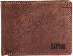 RAPTOR Portofel barbati, Raptor, piele naturala, maro inchis, 9x12 cm (RA40005-002)