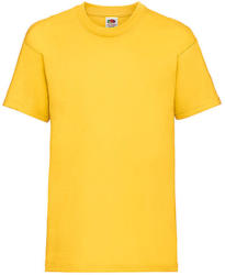 Fruit of the Loom Gyerek póló Rövid ujjú Fruit of the Loom Valueweight T Kids - 104 (3-4), Napraforgó sárga