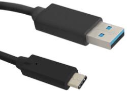 USB 3.1 Type-C(M) / USB 3.0 A(M) 0.1m Fekete kábel Gembird CCP-USB3-AMCM-0.1M