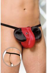 SoftLine Elefáni alsó-fekete-piros - diamondsexshop