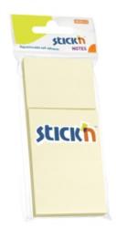 STICKN Notes autoadeziv 38 x 51 mm, 3 x 100 file/set, Stick"n - galben pastel (HO-21127)