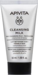 APIVITA Почистващо Мляко 3 в 1 Лице и Очи лайка и мед , Apivita Cleansing Milk 3 In 1 For Face & Eyes Chamomile - Honey 50ml