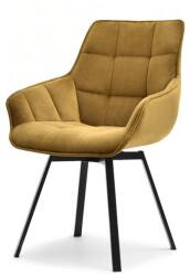 Vox bútor ARUBA steppelt, karfás forgószék, arany velvet