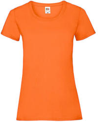 Fruit of the Loom Női póló Csapott ujjú Fruit of the Loom Valueweight T Lady-Fit - XS (8), Narancssárga