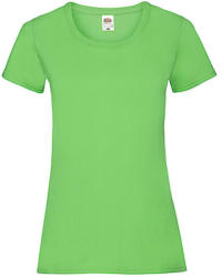 Fruit of the Loom Női póló Csapott ujjú Fruit of the Loom Valueweight T Lady-Fit - XS (8), Lime zöld