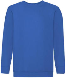 Fruit of the Loom Gyerek Pulóver Hosszú ujjú Fruit of the Loom Classic Set-In Sweat Kids - 128 (7-8), Király kék