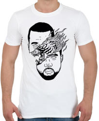 printfashion Kanye West - Férfi póló - Fehér (2590572)