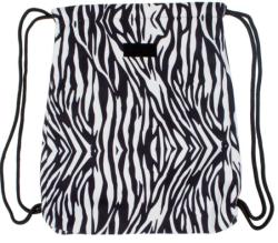 Starpak Zebra mintás zsinóros hátizsák, tornazsák (446572)