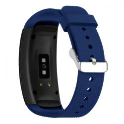 BSTRAP Silicone Land curea pentru Samsung Gear Fit 2, dark blue (SSG005C02)