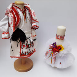 Magazin Traditional Set Traditional Botez - Costumas fetita Lumanare 6