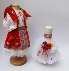 Magazin Traditional Set Traditional Botez - Costumas fetita Lumanare 7