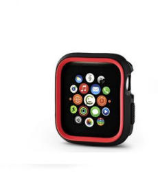 DEVIA Dazzle Series Apple Watch 4 44mm Szilikon Tok - fekete/piros