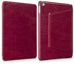 hoco. - Crystal series classic bőr iPad Air 2 tablet tok - borvörös