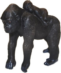 Atlas Gorilă și figurină de pui 7 cm (WKW101889)