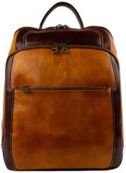 Manier Rucsac piele bleumarin cu maro GB150