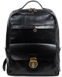Manier Rucsac piele naturala oranj/maro GB264