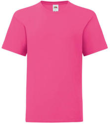 Fruit of the Loom Csomag akciós póló (minimum 3 db) Gyerek rövid ujjú póló Fruit of the Loom Kids' Iconic 150 T -140 (9-11), Fuchsia
