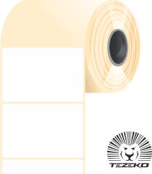 Tezeko 75 * 50 mm, öntapadós papír etikett címke (1400 címke/tekercs) (P0750005000-001) - dunasp