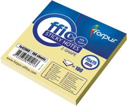 Forpus Notite adezive Forpus 42000 75x75mm 100 file galben ZZ (NOTAFO42000)