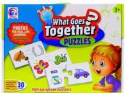 Toy World Puzzle educativ de asociere -" Ce se potriveste? (KT 762)