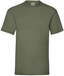Fruit of the Loom Csomag akciós póló (minimum 3 db) Férfi póló Rövid ujjú Fruit of the Loom Valueweight Tee - M , Oliva zöld