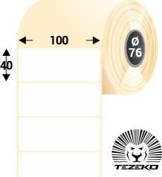 Tezeko 100 mm * 40 mm, öntapadós papír etikett címke (4500 címke/tekercs) (P1000004000-003)