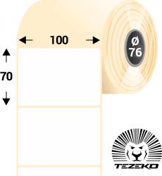 Tezeko 100 * 70 mm, öntapadós termál etikett címke (2000 címke/tekercs) (T1000007000-001) - dunasp