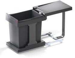 Hailo Cos de gunoi incorporabil Hailo 502.43. 317, 20 l, corp 400 mm, mecanism de extragere manuala, Gri (502.43.317) Cos de gunoi
