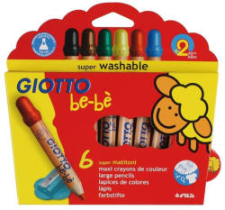 GIOTTO Creioane colorate 6 buc/set, GIOTTO Be-be