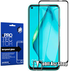 XPRO HUAWEI P40 Lite E, Y7p, Honor 9C, Xpro üvegfólia, 9H, 0, 33mm, Full cover, Fekete