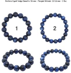  Bratara Kyanit Indigo Diametru 56 mm - Margele Rotunde -10-12 mm - 1 Buc