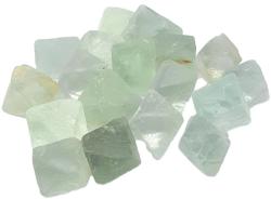  Fluorit Verde Natural Octaedru - 8-12 x 8-11 mm - ( S ) - 1 Buc