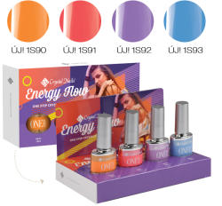 Crystal Nails Energy Flow ONE STEP CrystaLac készlet (4x4ML)